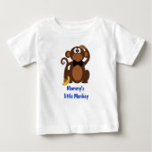 Schattige Mommy's' Little Monkey Baby T-shirt (Voorkant)