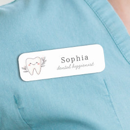 Schattige mondhygiënist naamplaatje