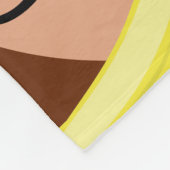 Schattige Monkey Aangepaste Naam Kinder Dierentuin Fleece Deken (Hoek)