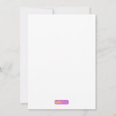 Schattige Monkey en Banana Cookbook Dank u Bedankkaart (Achterkant)