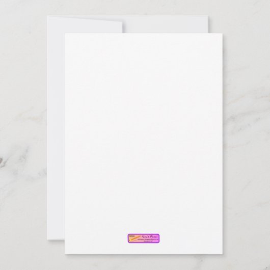 Schattige Monkey en Banana Cookbook Dank u Bedankkaart (Achterkant)