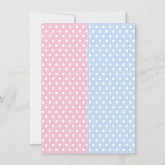 Schattige Monkey Gender Reveal Kaart (Achterkant)