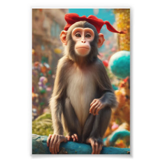 Schattige Monkey Poster
