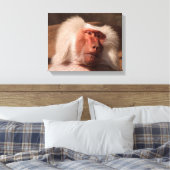 Schattige Monkey Poster Canvas Afdruk (Insitu (Slaapkamer))