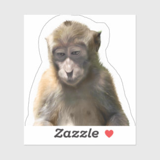 Schattige Monkey Sticker