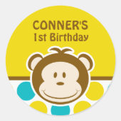 Schattige Monkey Sticker (Voorkant)
