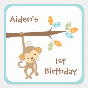 Schattige Monkey Sticker