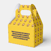 Schattige Monkey Theme Boy Baby shower Bedankdoosjes (Achterkant)