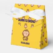 Schattige Monkey Theme Boy Baby shower Bedankdoosjes (Voorkant Zijde)