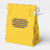 Schattige Monkey Theme Boy Baby shower Bedankdoosjes (Achterkant)