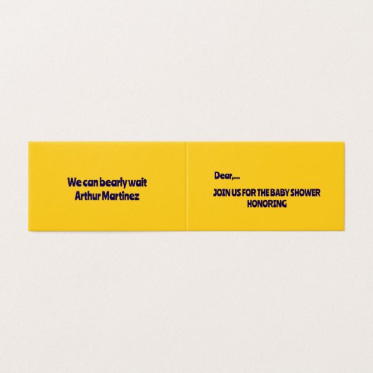 Schattige Monkey Theme Boy Baby shower Kaart (Buitenkant ongevouwen)