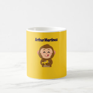 Schattige Monkey Theme Boy Baby shower Koffiemok