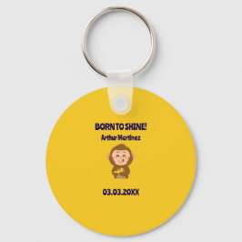 Schattige Monkey Theme Boy Baby shower Sleutelhanger