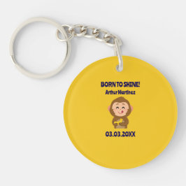 Schattige Monkey Theme Boy Baby shower Sleutelhanger