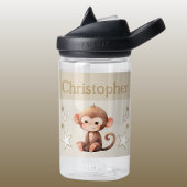 Schattige Monkey Voeg naam toe met Stars kinder Br Waterfles