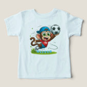 Schattige Monkey Voetballer (Design voorkant)
