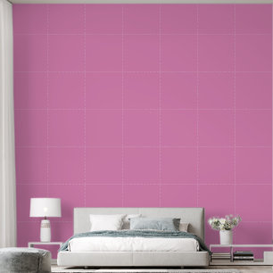 Schattige Monochrome Bubblegum Roze - Aangepaste k Behang
