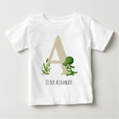 Schattige monogram alligator Baby (Voorkant)