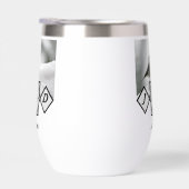 Schattige Monogram Chickadee Monogram (Rechts)