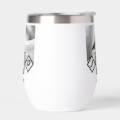 Schattige Monogram Chickadee Monogram (Links)