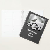 Schattige Monogram Chickadee Monogram Planner (Display)