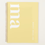 Schattige Monogram Geel School Planner<br><div class="desc">Deze stijlvolle planner is een must-have voor schoolbenodigdheden en terug naar school benodigdheden. Perfect voor schoolmusthaves, het past precies in uw schoolbenodigdheden middelbare school lijst. Met zijn schattige schoolbenodigdheden ontwerp, het is een esthetische school benodigdheden essentieel. Ideaal voor middelbare schoolbenodigdheden en schoolbenodigdheden esthetische collecties, het is ook geweldig voor schoolbenodigdheden....</div>