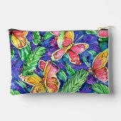 Schattige monogram Happy birthday Pink Butterflies Etui (Achterkant)