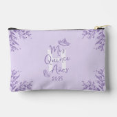 Schattige Monogram Lavendel Mis Quince Anos Etui (Achterkant)
