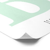 Schattige Monogram Letter B Bee Nursery Poster (Hoek)