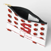 Schattige monogram lieveheersbeestje thema etui (Open)