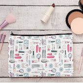 Schattige monogram make-uppatroon etui