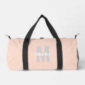 Schattige Monogram Modern Blush Pink Bold Chic Plunjezak (Voorkant)