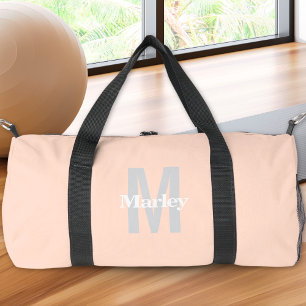 Schattige Monogram Modern Blush Pink Bold Chic Plunjezak