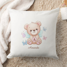 Schattige Monogram Naam Baby Kussen