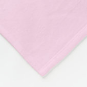 Schattige  monogram | Perzik & Roze Ombre Fleece Deken (Hoek)