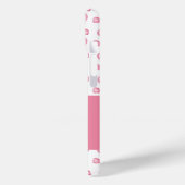 Schattige Monogram Roze Bow Coquette Case-Mate iPhone Case (Achterkant / Links)