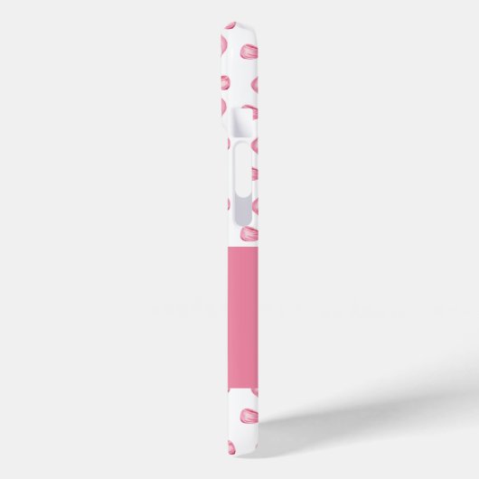 Schattige Monogram Roze Bow Coquette Case-Mate iPhone Case (Achterkant / Links)