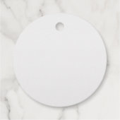 Schattige  monogram | Roze Ombre & Grijs Bedankjes Labels (Achterkant)