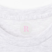 Schattige monogram | Roze Ombre & Grijs Labels (Aangebracht)