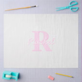 Schattige  monogram | Roze Ombre & Grijs Tissuepapier (Craft)