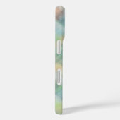 Schattige monogram script plaid blauwgroen geel gr Case-Mate iPhone case (Achterkant / Rechts)