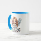 Schattige monogram toevoegen Angel Mok (Voorkant links)