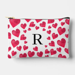Schattige Monogram Valentijnsdag Hartjes Etui