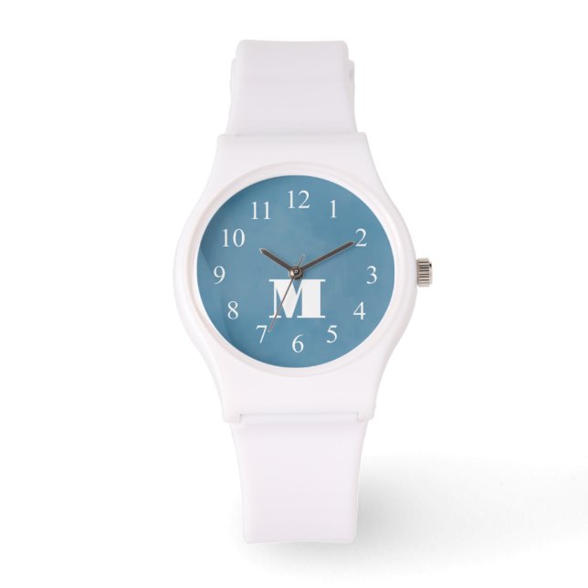 Schattige monogram voor haar stijlvolle minimalist horloge (Voorkant)