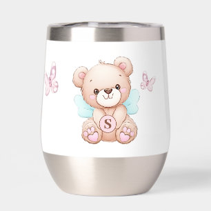 Schattige monogram waterfles