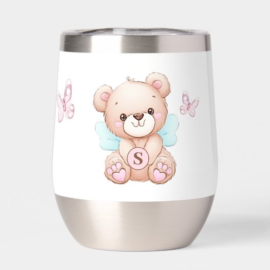 Schattige monogram waterfles (Achterkant)