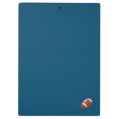 Schattige Monogrammed Football thema Klembord (Achterkant)