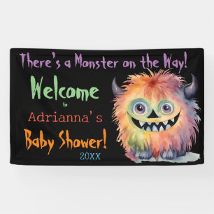 Schattige Monster Baby shower Spandoek