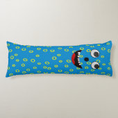 Schattige Monster Blauw knuffellichaam kussen (Voorkant)
