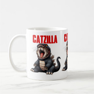Schattige Monster Cat cadeau voor kattenliefhebber Koffiemok